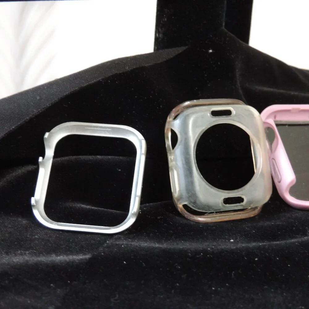 Five (5) 40mm Smartwatch Bumpers Otterbox & other brands. Two w/ Screen Guards